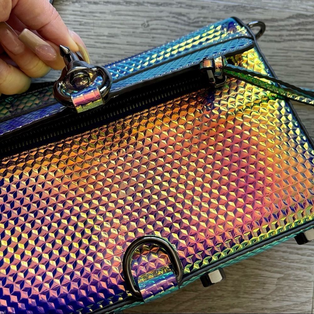 Rebecca Minkoff Mini M.A.C. Crossbody Bag in Hologram - Picture 11 of 16